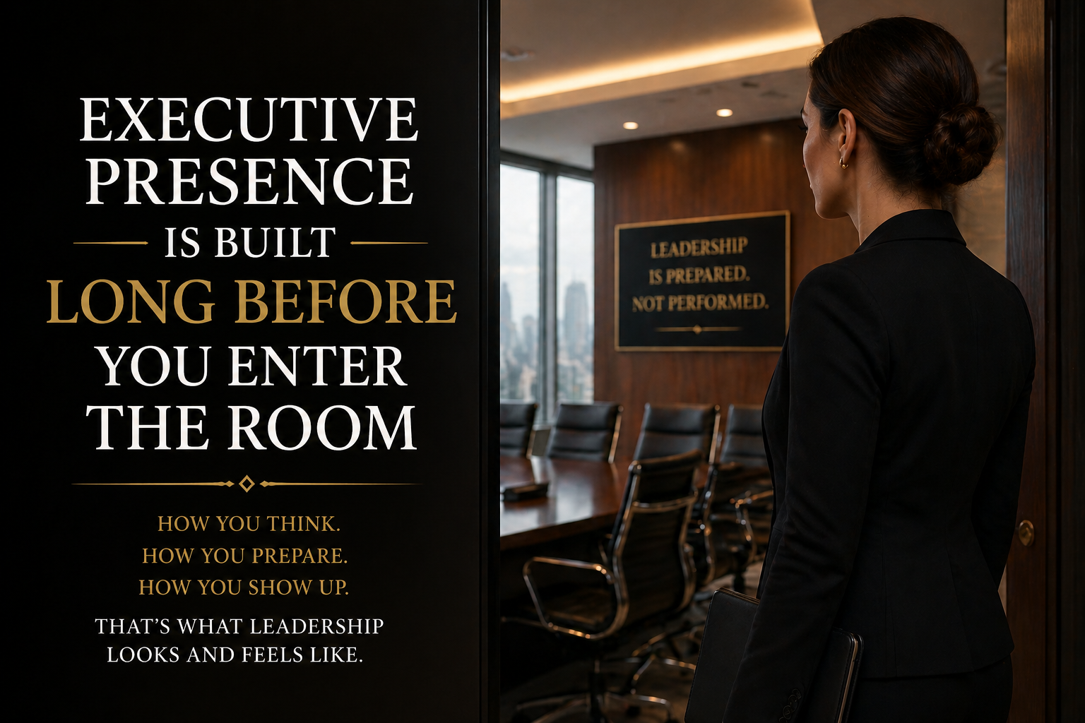 Executive Presence Is Built Long Before You Enter the Room