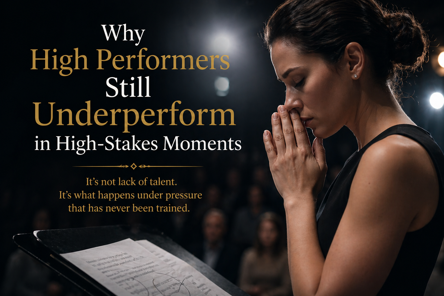 Why High Performers Still Underperform in High-Stakes Moments