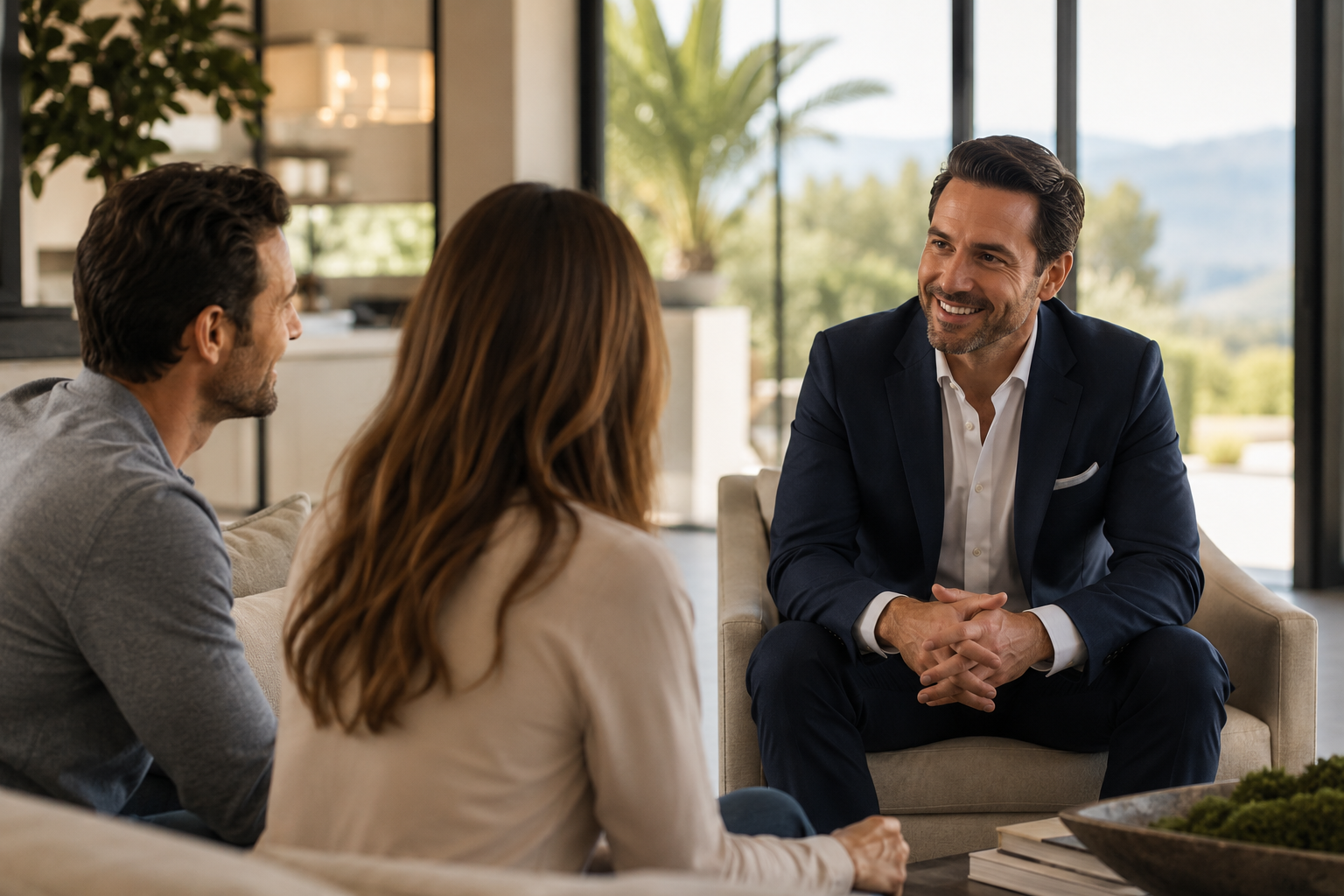 Refined private boardroom for executive due diligence