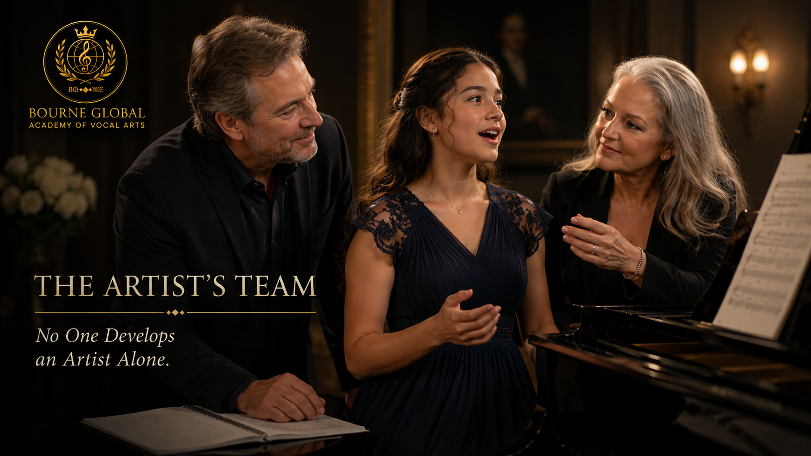 The artist’s team