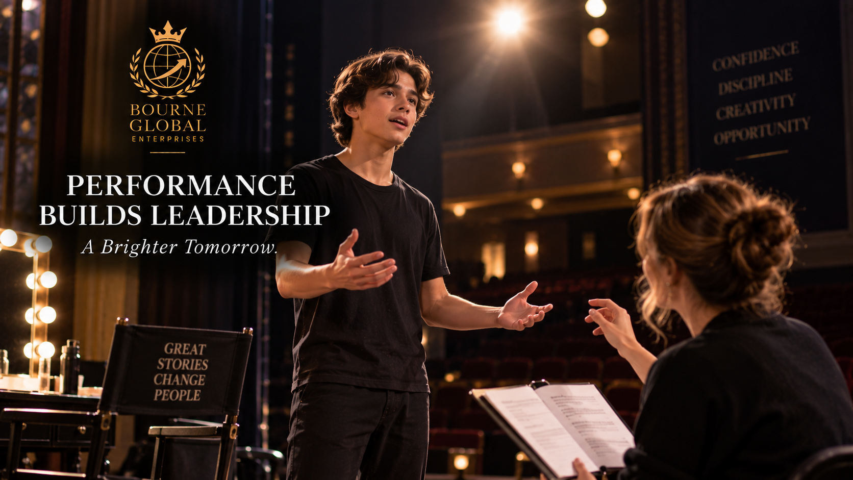 Advanced actor receiving personally directed artistic development