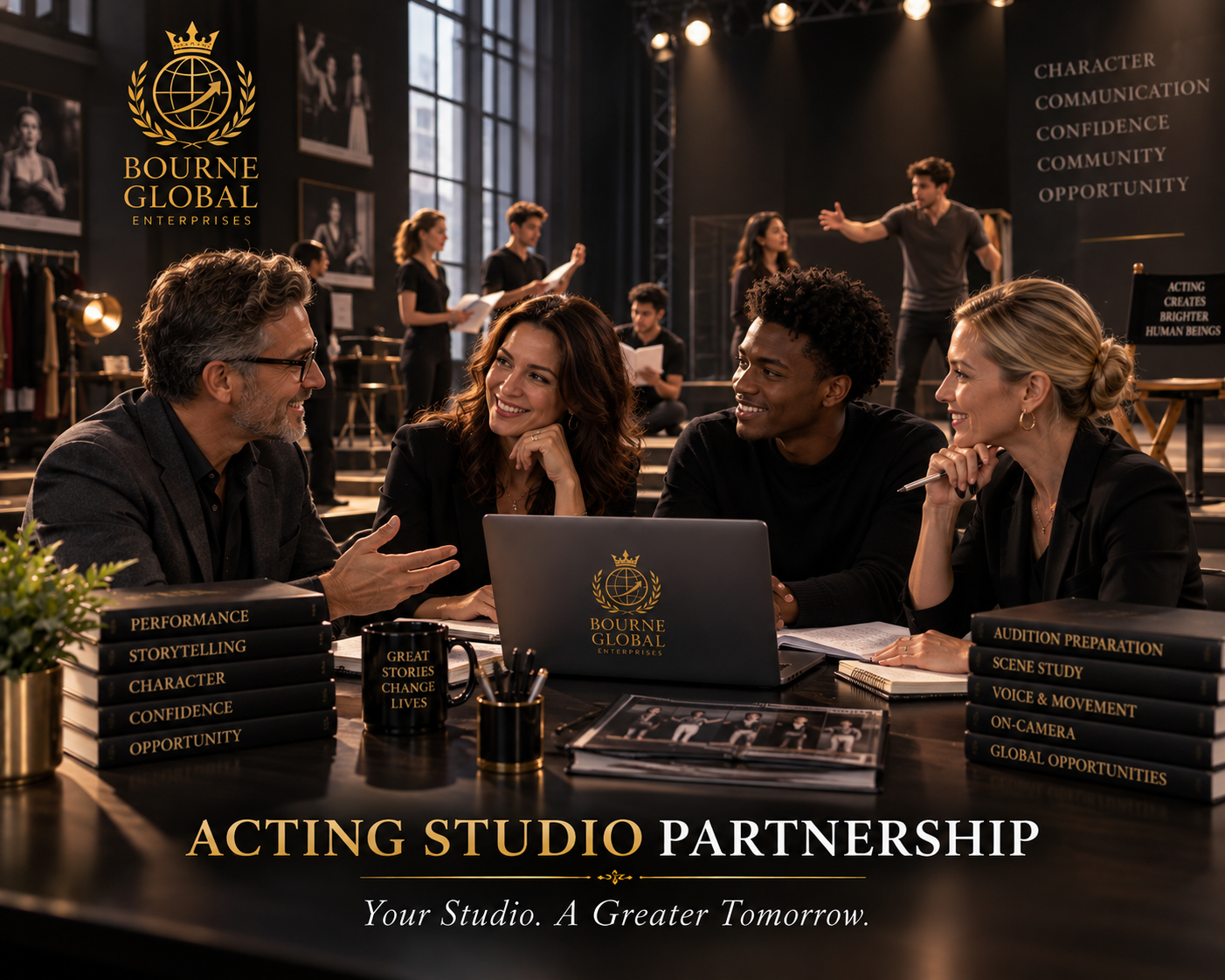 Acting studio partnership and collaborative development