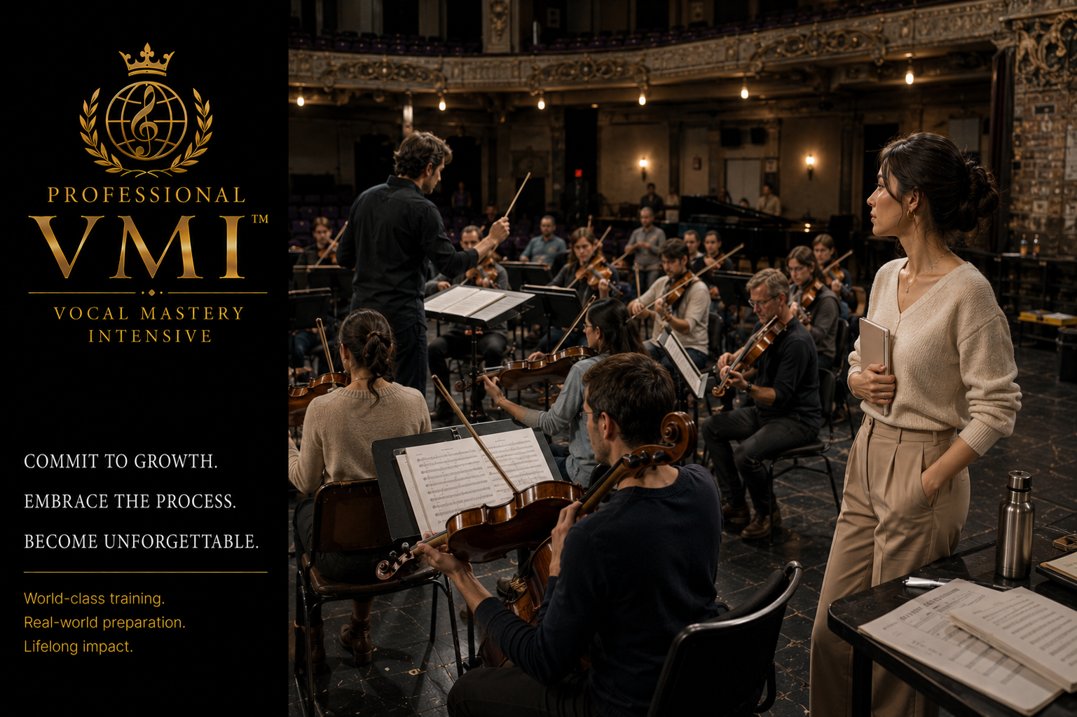 A singer committing to artistic growth and meaningful performance