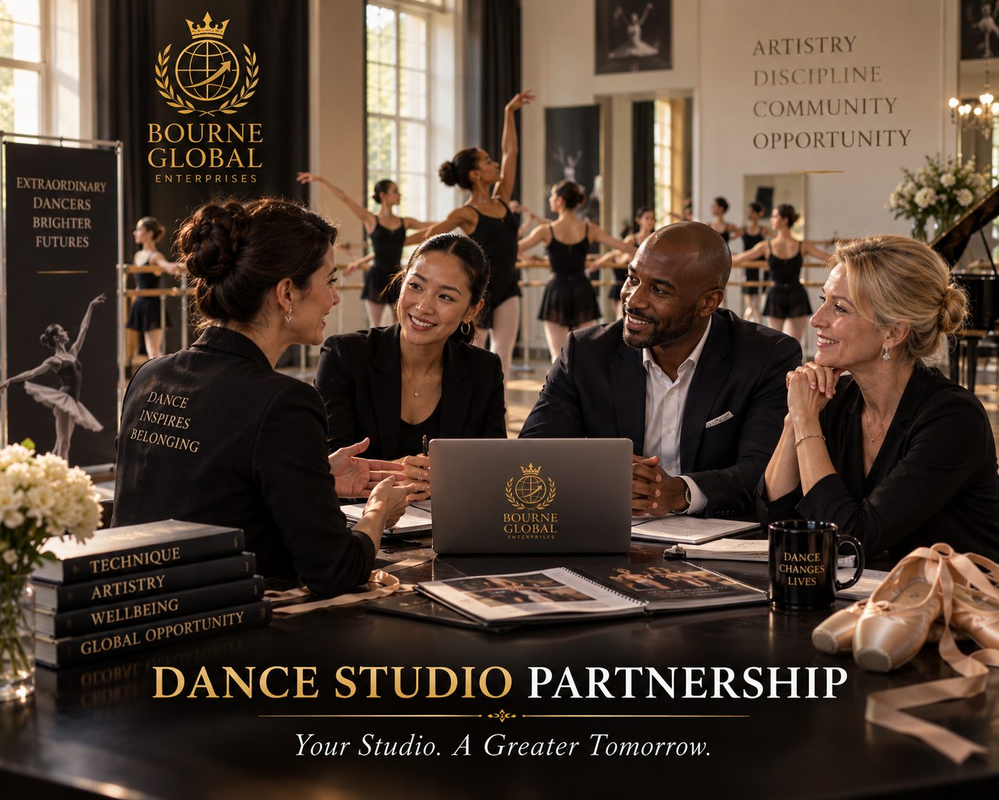 Dance studio partnership conversation