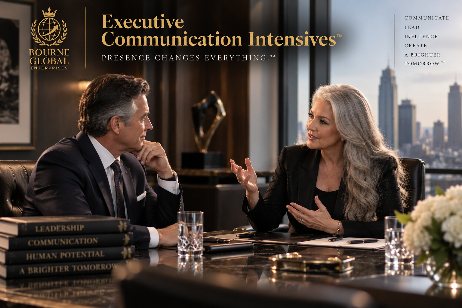 Executive strategy session with decision-makers