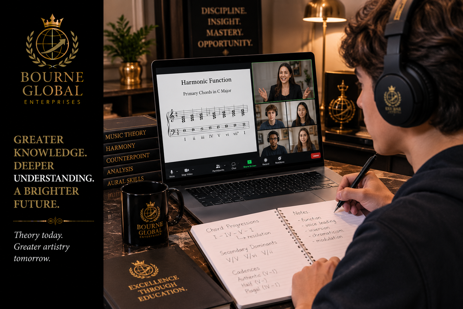 Music theory and musicianship learning