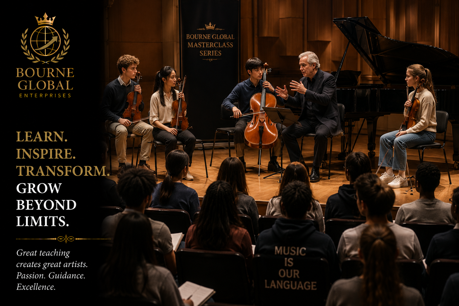 Students learning directly from an expert guest in a BGIPA MasterClass
