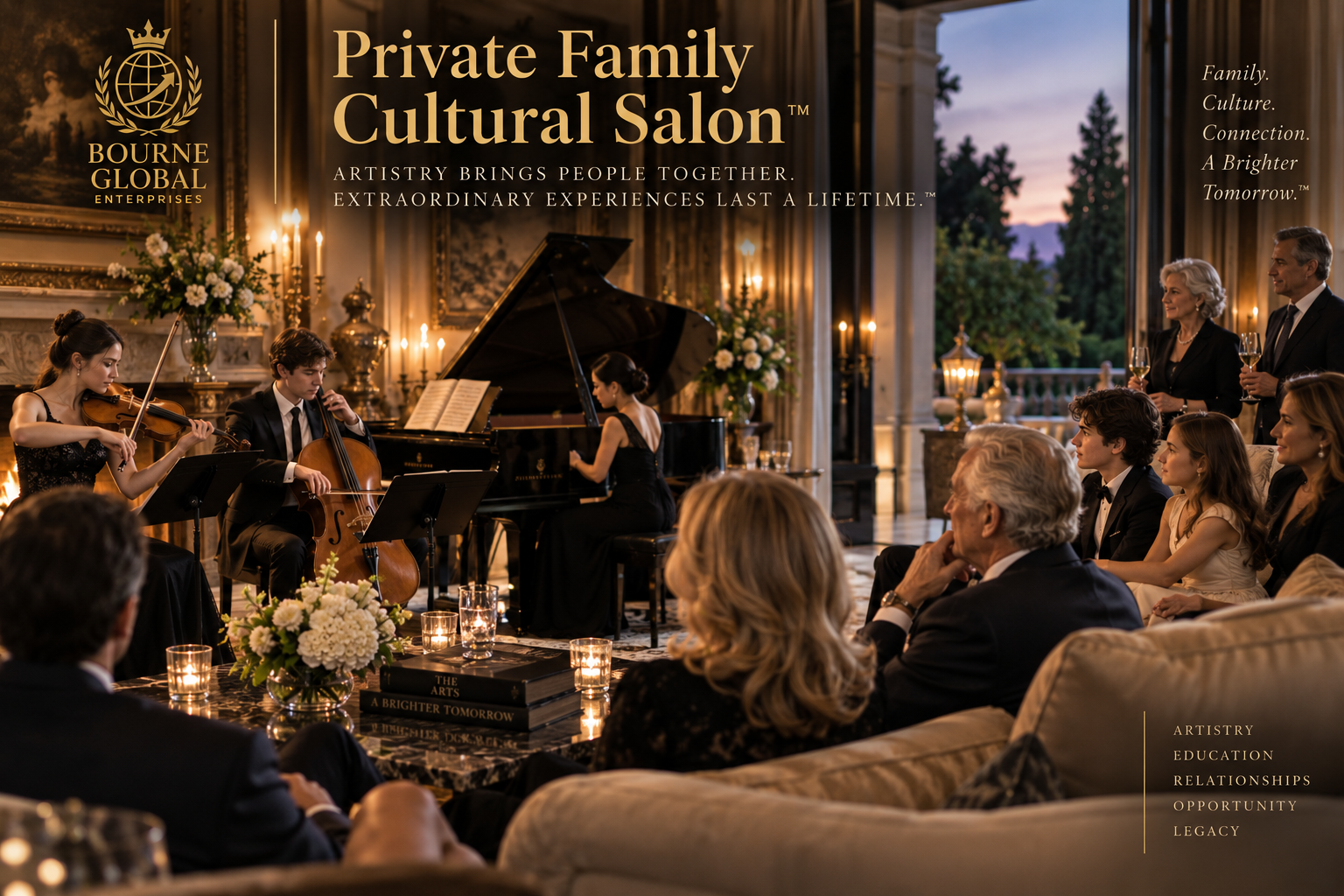 Private family cultural salon experience